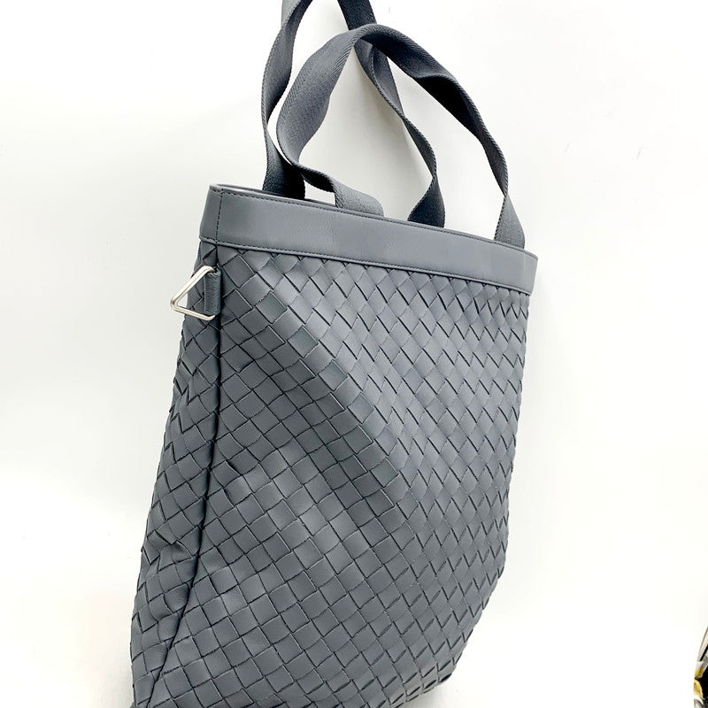 【中古品】【メンズ/レディース】 BOTTEGAVENETA ボッテガヴェネタ イントレチャート ハイドロジー レザートートバッグ サンダー カバン 鞄 180-240916-as-13-izu カラー：グレー 万代Net店