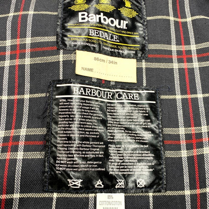 【中古品】【メンズ】 Barbour バーブァー 8808211 英国製 80S A105 BEDALE JACKET ビデイル ジャケット アウター 144-240916-mm-02-izu サイズ：C34/86CM カラー：ネイビー系 万代Net店