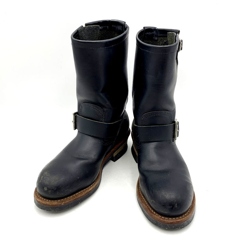 【中古品】【レディース】  REDWING レッドウィング 2268 USA製 ENGINEER BOOTS エンジニア ブーツ シューズ 靴 167-240917-mm-15-izu サイズ：24cm カラー：ブラック 黒 万代Net店