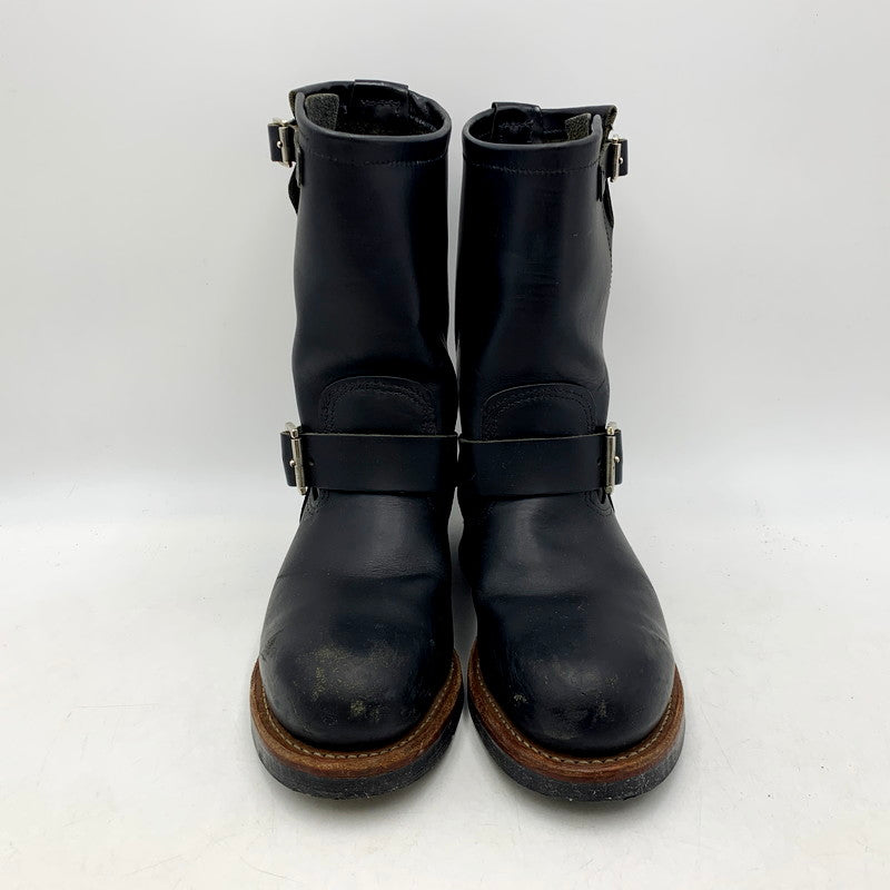 【中古品】【レディース】  REDWING レッドウィング 2268 USA製 ENGINEER BOOTS エンジニア ブーツ シューズ 靴 167-240917-mm-15-izu サイズ：24cm カラー：ブラック 黒 万代Net店