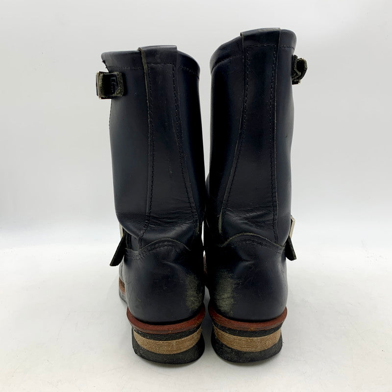 【中古品】【レディース】  REDWING レッドウィング 2268 USA製 ENGINEER BOOTS エンジニア ブーツ シューズ 靴 167-240917-mm-15-izu サイズ：24cm カラー：ブラック 黒 万代Net店