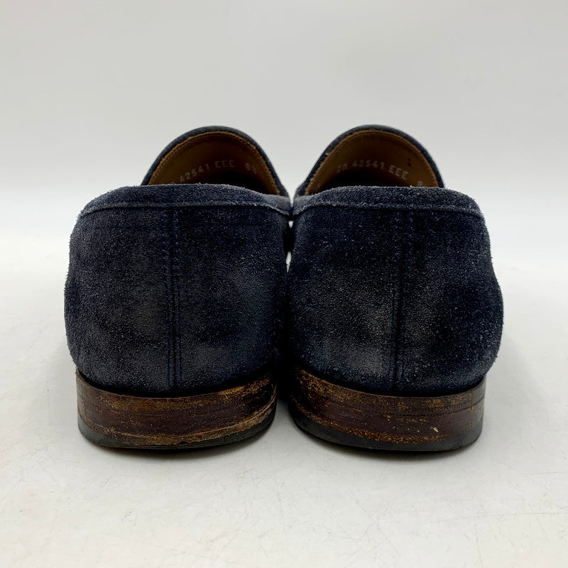 【中古品】【メンズ】 Salvatore Ferragamo サルヴァトーレフェラガモ BOND DARK BLUE SUEDE CALF ボンド スエード カーフ ローファー シューズ 靴 183-240917-mm-13-izu サイズ：8.5 カラー：ダークブルー 万代Net店