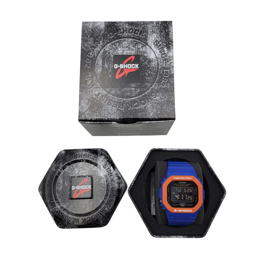 【中古美品】【メンズ/レディース】 G-SHOCK ジーショック DW-5610SC-2 腕時計 199-260527-as-04-izu サイズ：48.9 × 43.8 × 13.5 mm カラー：ネイビー×オレンジ 万代Net店