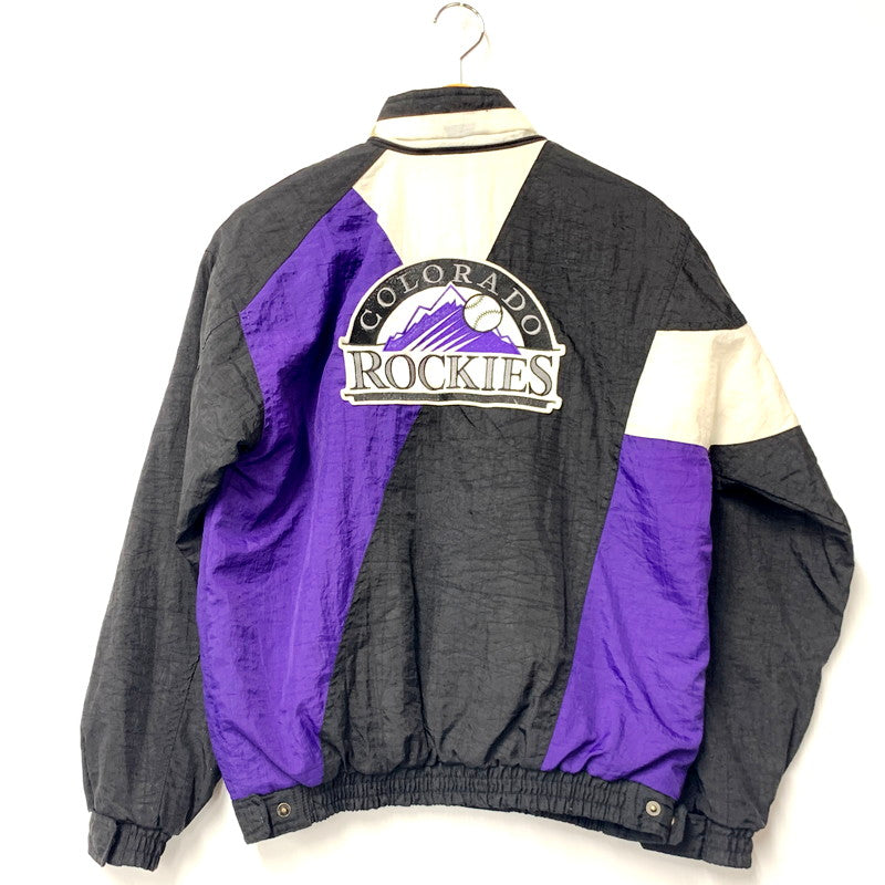 【中古品】【メンズ】 APEX ONE 90S MLB COLORADO ROCKIES WINDBREAKER エーペックスワン 香港製 ウインドブレーカー ジャケット アウター 146-240920-as-22-izu サイズ：L カラー：マルチ 万代Net店
