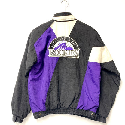 【中古品】【メンズ】 APEX ONE 90S MLB COLORADO ROCKIES WINDBREAKER エーペックスワン 香港製 ウインドブレーカー ジャケット アウター 146-240920-as-22-izu サイズ：L カラー：マルチ 万代Net店