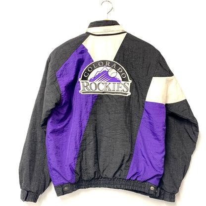 【中古品】【メンズ】  APEX ONE 90S MLB COLORADO ROCKIES WINDBREAKER エーペックスワン 香港製 ウインドブレーカー ジャケット アウター 146-240920-as-22-izu サイズ：L カラー：マルチ 万代Net店