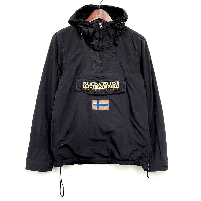 【現状渡し品】【メンズ】  NAPAPIJRI ANORAK JACKET ナパピリ アノラックジャケット アウター 146-240919-as-38-izu サイズ：XS カラー：ブラック 万代Net店