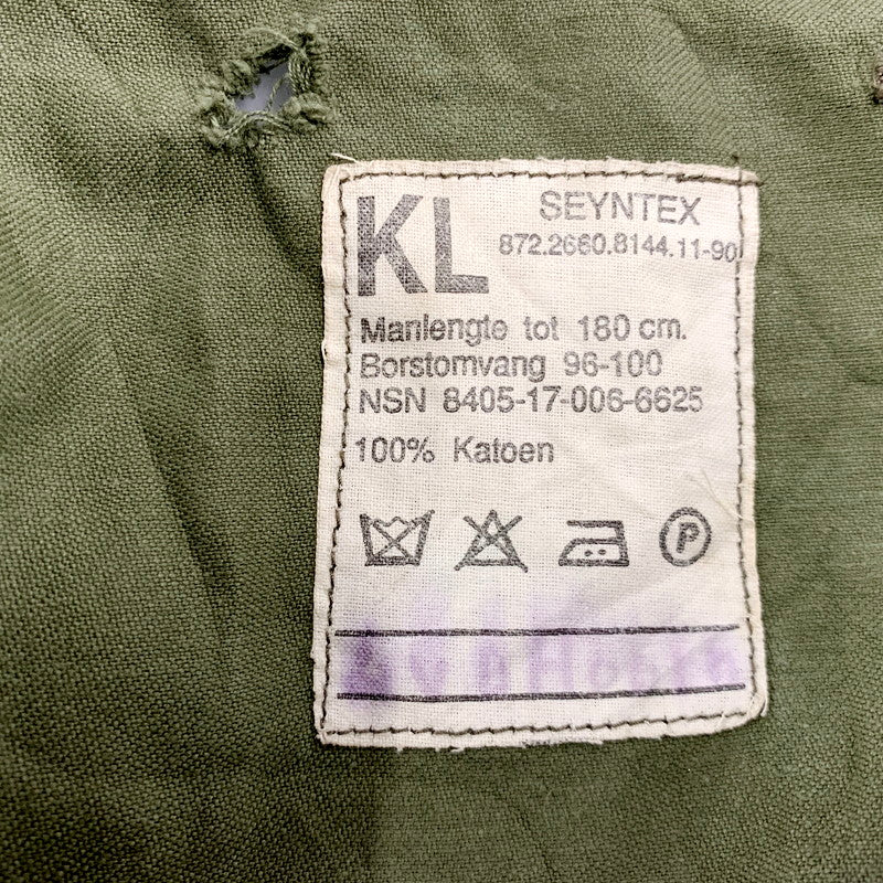 【中古品】【メンズ】  オランダ軍 80S MILITARY JACKET 8405-17-006-6625 ミリタリージャケット フィールドジャケット アウター 146-240921-ay-20-izu サイズ：下記参照 カラー：グリーン 万代Net店