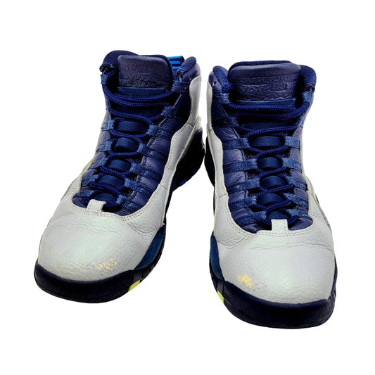 【中古品】【メンズ】 NIKE ナイキ AIR JORDAN 10 RETRO 310805-019 エアジョーダン 10 レトロ スニーカー シューズ 靴 160-240920-as-12-izu サイズ：27cm カラー：WOLF GREY/PHOTO BLUE-OBSIDIAN-GREEN GLOW 万代Net店