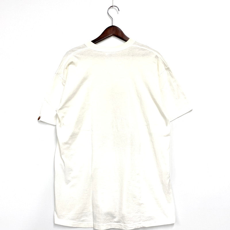 【中古品】【メンズ】 A BATHING APE アベイシングエイプ anvil HUNTING PRINTED T-SHIRT アンビル プリントTシャツ 90S最初期 半袖 トップス 142-240921-ay-13-izu サイズ：L カラー：ホワイト 万代Net店