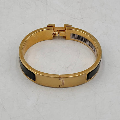 【中古品】【メンズ/レディース】 HERMES エルメス SP0199 ENAMEL NARROW CLIC CLAC H BRACELET エナメルナロークリッククラックHブレスレット ブレスレット アクセサリー 服飾雑貨 182-240923-ma-02-izu カラー：BLACK GOLD 万代Net店