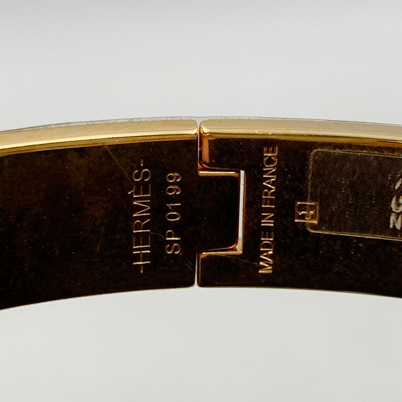 【中古品】【メンズ/レディース】 HERMES エルメス SP0199 ENAMEL NARROW CLIC CLAC H BRACELET エナメルナロークリッククラックHブレスレット ブレスレット アクセサリー 服飾雑貨 182-240923-ma-02-izu カラー：BLACK GOLD 万代Net店