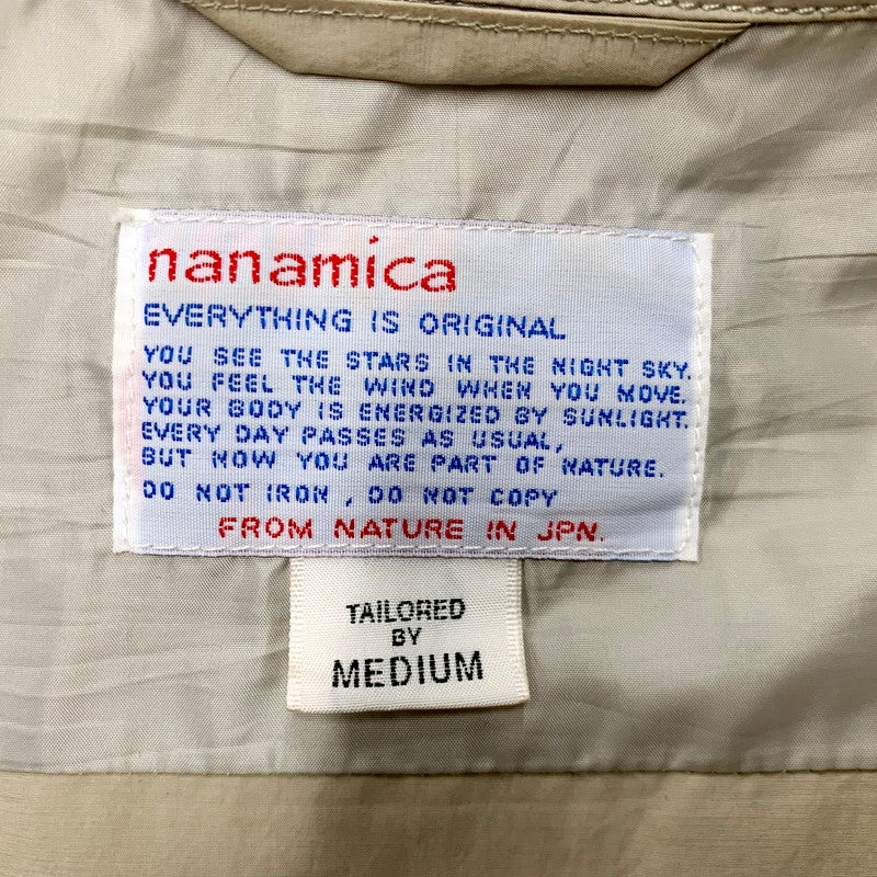 【中古品】【メンズ】 nanamica ナナミカ COACH JACKET SUAS972 コーチジャケットアウター 144-240926-as-17-izu サイズ：M カラー：ベージュ 万代Net店