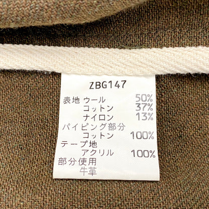 【中古品】【メンズ】 BARACUTA バラクータ WOOL TAILORED JACKET ウール テーラード ジャケット アウター 141-240927-mm-28-izu サイズ：40 カラー：カーキ 万代Net店