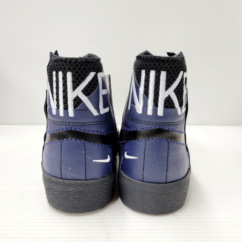 【中古美品】【メンズ】 NIKE SB ナイキエスビー ZOOM BLAZER MID PREMIUM FD5113-400 ズーム ブレーザー ミッド プレミアム スニーカー シューズ 靴 160-240926-as-24-izu サイズ：26.5cm カラー：MIDNIGHT NAVY/BLACK 万代Net店