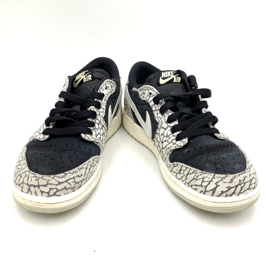 【中古品】【レディース】 NIKE ナイキ GS AIR JORDAN 1 RETRO LOW OG CZ0858-001 GS エアジョーダン1 レトロ ロー スニーカー シューズ 靴 166-240927-ay-16-izu サイズ：23cm カラー：BLACK/MUSLIN-TECH GREY-WHITE 万代Net店