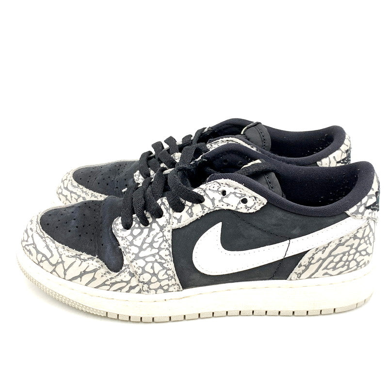 【中古品】【レディース】 NIKE ナイキ GS AIR JORDAN 1 RETRO LOW OG CZ0858-001 GS エアジョーダン1 レトロ ロー スニーカー シューズ 靴 166-240927-ay-16-izu サイズ：23cm カラー：BLACK/MUSLIN-TECH GREY-WHITE 万代Net店