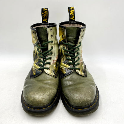 【中古品】【メンズ】 Dr.Martens ドクターマーチン × THE NATIONAL GALLERY ナショナルギャラリー 1460TNG 8 EYE BOOTS 8ホールブーツ コラボ シューズ 靴 164-240927-ay-12-izu サイズ：UK9 カラー：グリーン系 万代Net店