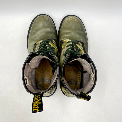 【中古品】【メンズ】 Dr.Martens ドクターマーチン × THE NATIONAL GALLERY ナショナルギャラリー 1460TNG 8 EYE BOOTS 8ホールブーツ コラボ シューズ 靴 164-240927-ay-12-izu サイズ：UK9 カラー：グリーン系 万代Net店