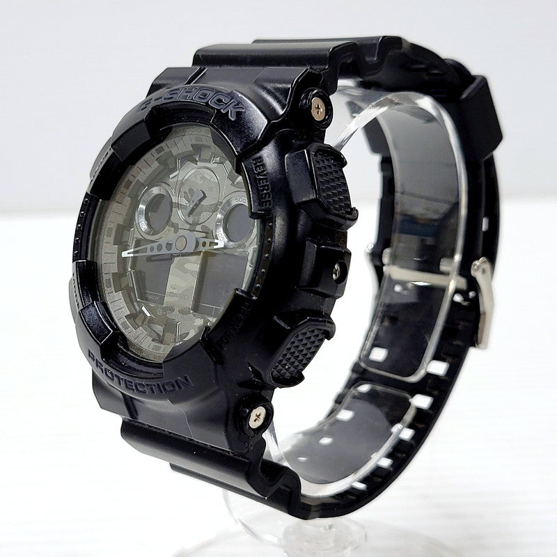 【中古品】【メンズ/レディース】 G-SHOCK ジーショック GA-100 SERIES ANALOG-DIGITAL GA-100CF GA-100シリーズ アナログ デジタル 腕時計 196-241005-ay-07-izu カラー：ブラック 万代Net店