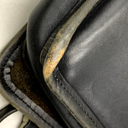 【中古品】【メンズ/レディース】 OLD COACH LEATHER SHOULDER BAG 233 オールドコーチ レザー ショルダーバッグ カバン 鞄 180-241004-as-47-izu カラー：ブラック 万代Net店