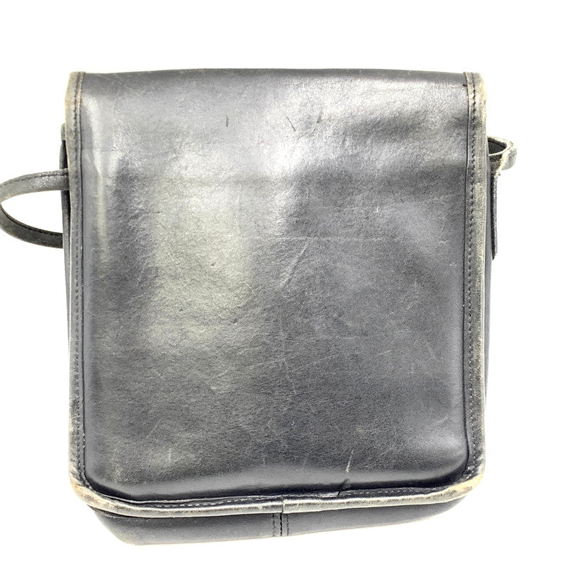 【中古品】【メンズ/レディース】 OLD COACH LEATHER SHOULDER BAG 233 オールドコーチ レザー ショルダーバッグ カバン 鞄 180-241004-as-47-izu カラー：ブラック 万代Net店