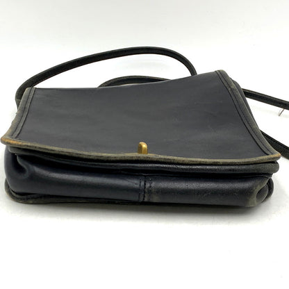 【中古品】【メンズ/レディース】 OLD COACH LEATHER SHOULDER BAG 233 オールドコーチ レザー ショルダーバッグ カバン 鞄 180-241004-as-47-izu カラー：ブラック 万代Net店