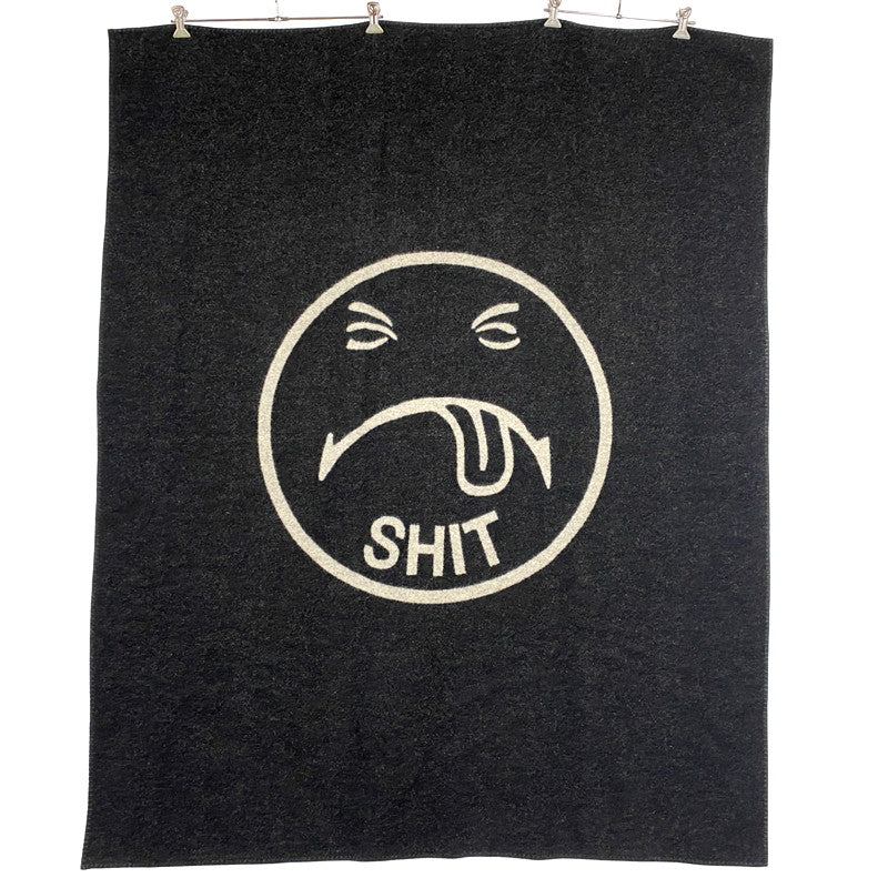 【中古品】【メンズ/レディース】 Supreme シュプリーム × WOOLRICH ウールリッチ 17AW WOOL THROW BLANKET ウール スロー ブランケット 大判 小物 服飾雑貨 208-250810-ay-01-izu カラー：ブラック×グレー 万代Net店