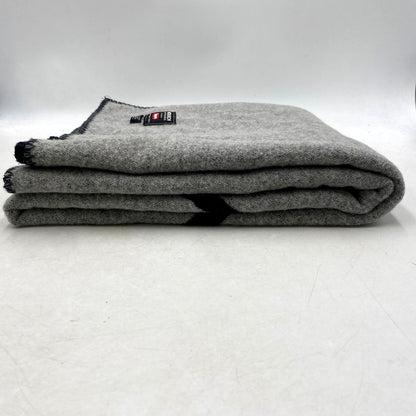 【中古品】【メンズ/レディース】 Supreme シュプリーム × WOOLRICH ウールリッチ 17AW WOOL THROW BLANKET ウール スロー ブランケット 大判 小物 服飾雑貨 208-250810-ay-01-izu カラー：ブラック×グレー 万代Net店