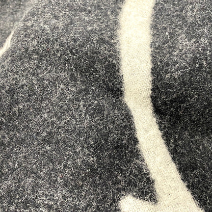 【中古品】【メンズ/レディース】 Supreme シュプリーム × WOOLRICH ウールリッチ 17AW WOOL THROW BLANKET ウール スロー ブランケット 大判 小物 服飾雑貨 208-250810-ay-01-izu カラー：ブラック×グレー 万代Net店