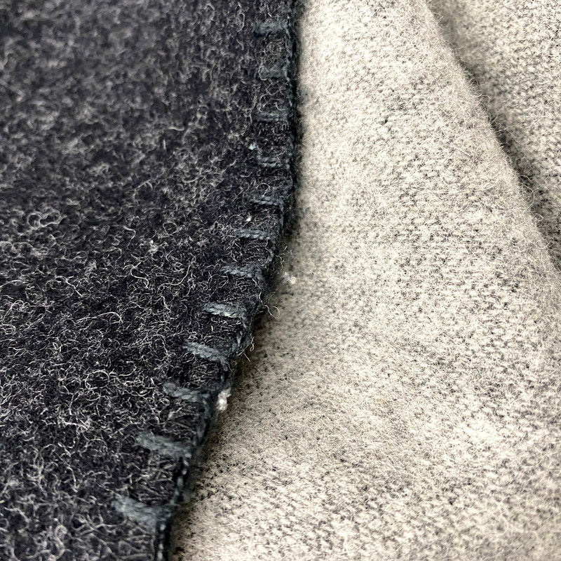 【中古品】【メンズ/レディース】 Supreme シュプリーム × WOOLRICH ウールリッチ 17AW WOOL THROW BLANKET ウール スロー ブランケット 大判 小物 服飾雑貨 208-250810-ay-01-izu カラー：ブラック×グレー 万代Net店