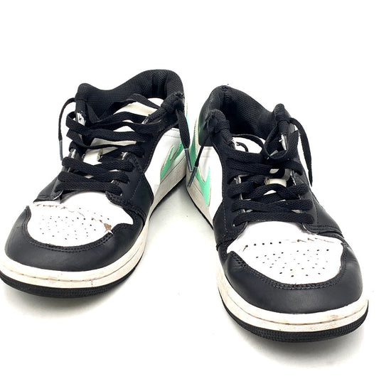 【ジャンク品】【メンズ】 NIKE ナイキ AIR JORDAN 1 LOW 553558-131 エアジョーダン1 ロー スニーカー シューズ 靴 160-241002-as-40-izu サイズ：27.5cm カラー：WHITE/BLACK-GREEN GLOW 万代Net店