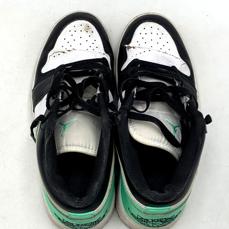 【ジャンク品】【メンズ】 NIKE ナイキ AIR JORDAN 1 LOW 553558-131 エアジョーダン1 ロー スニーカー シューズ 靴 160-241002-as-40-izu サイズ：27.5cm カラー：WHITE/BLACK-GREEN GLOW 万代Net店