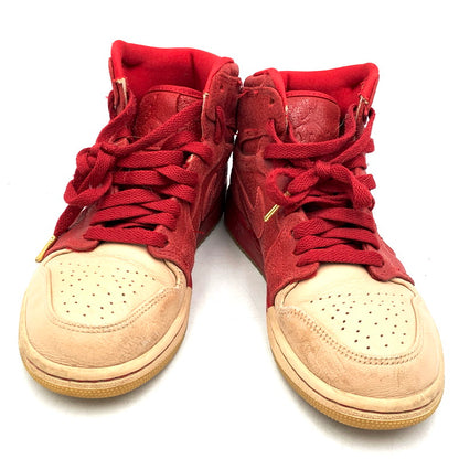 【中古品】【レディース】 NIKE ナイキ WMNS AIR JORDAN 1 RETRO HIGH DIP-TOE AH7389-607 ウィメンズ エアジョーダン1 レトロ ハイ ディップ-トゥ スニーカー シューズ 靴 166-241002-as-44-izu サイズ：23cm カラー：GYM RED/METALLIC GOLD-VACHETTA TAN 万代Net店