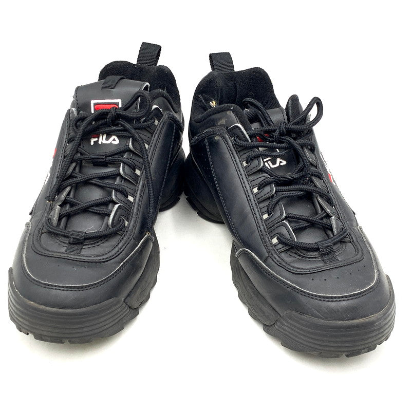 【中古品】【メンズ/レディース】 FILA フィラ DISRUPTOR 2  F0540 0025 ディスラプター2 スニーカー シューズ 靴 163-241002-as-36-izu サイズ：26cm カラー：ブラック 万代Net店