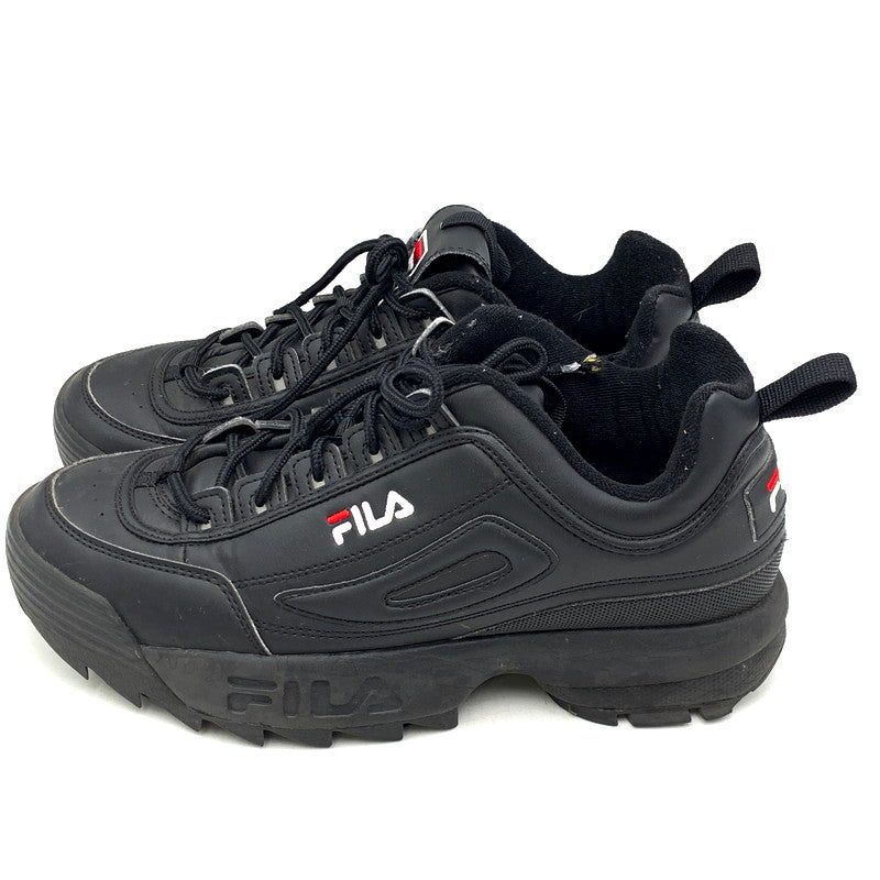 【中古品】【メンズ/レディース】 FILA フィラ DISRUPTOR 2  F0540 0025 ディスラプター2 スニーカー シューズ 靴 163-241002-as-36-izu サイズ：26cm カラー：ブラック 万代Net店