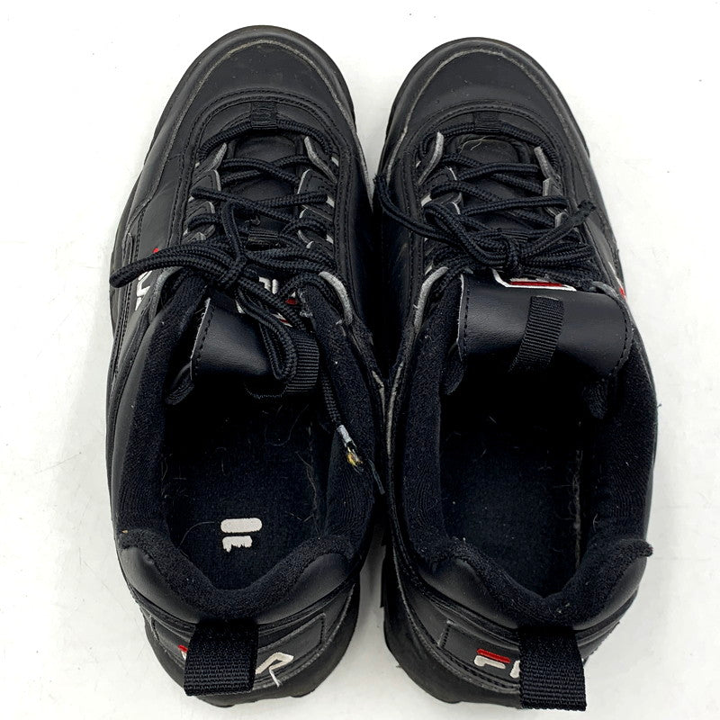 【中古品】【メンズ/レディース】 FILA フィラ DISRUPTOR 2  F0540 0025 ディスラプター2 スニーカー シューズ 靴 163-241002-as-36-izu サイズ：26cm カラー：ブラック 万代Net店