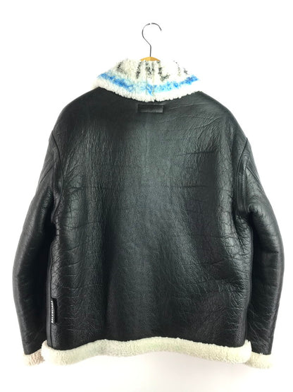 【中古品】【メンズ】 BALENCIAGA バレンシアガ 18AW GRAFFITI SHEARLING JACKET 534872 グラフィティ シアリング ジャケット アウター 141-251122-rt-01-tag サイズ：44 カラー：ブラック 万代Net店