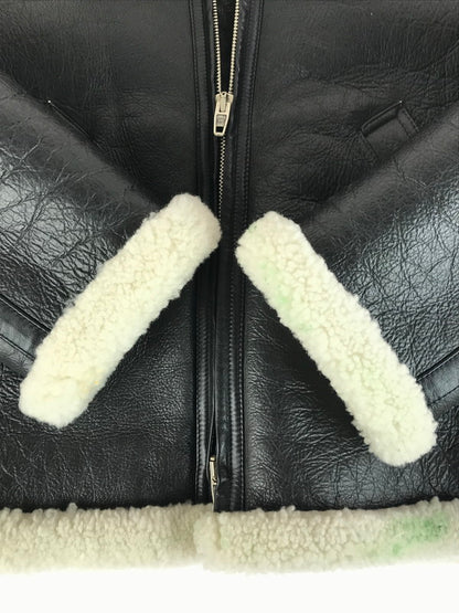 【中古品】【メンズ】 BALENCIAGA バレンシアガ 18AW GRAFFITI SHEARLING JACKET 534872 グラフィティ シアリング ジャケット アウター 141-251122-rt-01-tag サイズ：44 カラー：ブラック 万代Net店