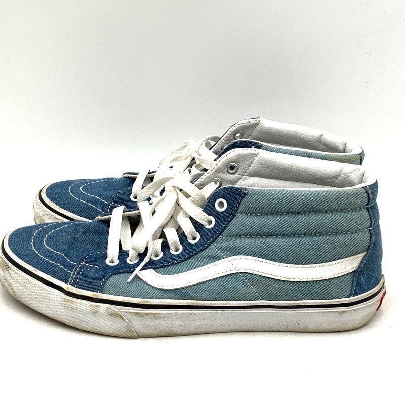 【中古品】【メンズ】 VANS バンズ SK8-MID スケートミッド デニム スニーカー シューズ 靴 163-241004-as-43-izu サイズ：28.5cm カラー：ブルー 万代Net店