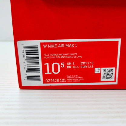 【中古美品】【メンズ】 NIKE ナイキ WOMEN'S AIR MAX 1 DZ2628-101 ウィメンズ エア マックス 1 スニーカー シューズ 靴 160-241003-ay-12-izu サイズ：27.5cm カラー：PALE IVORY/SANDDRIFT-WHITE 万代Net店