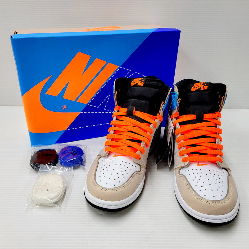 【中古美品】【メンズ】 NIKE ナイキ AIR JORDAN 1 RETRO HIGH OG DC6515-100 エア ジョーダン 1 レトロ ハイ OG スニーカー シューズ 靴 160-241006-as-25-izu サイズ：28.5cm カラー：WHITE/TOTAL ORANGE-MULTI COLOR 万代Net店