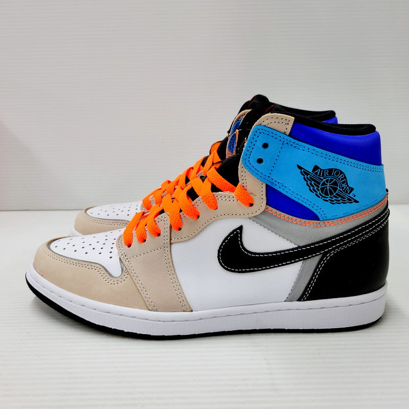 【中古美品】【メンズ】 NIKE ナイキ AIR JORDAN 1 RETRO HIGH OG DC6515-100 エア ジョーダン 1 レトロ ハイ OG スニーカー シューズ 靴 160-241006-as-25-izu サイズ：28.5cm カラー：WHITE/TOTAL ORANGE-MULTI COLOR 万代Net店