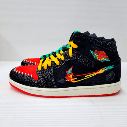 【中古美品】【メンズ】 NIKE ナイキ AIR JORDAN 1 MID SE DN4904-001 エアジョーダン 1 ミッド SE スニーカー シューズ 靴 160-241006-as-23-izu サイズ：28.5cm カラー：BALCK/CHILE RED-SAIL 万代Net店