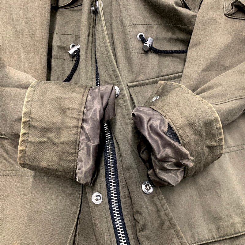【中古品】【メンズ】 MAMAGARI ママガリ MILITARY JACKET 韓国製 ミリタリージャケット アウター 長袖 147-241009-ma-04-izu サイズ：46 カラー：グリーン系 万代Net店