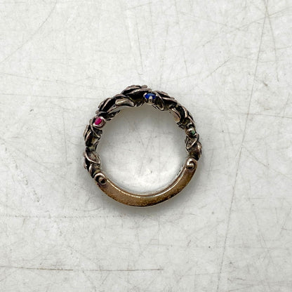 【中古品】【メンズ/レディース】 Justin Davis ジャスティンデイビス ROSARIUM RING 925 ロザリウムリング 指輪 アクセサリー 192-241007-as-07-izu サイズ：約11号 カラー：シルバー 万代Net店