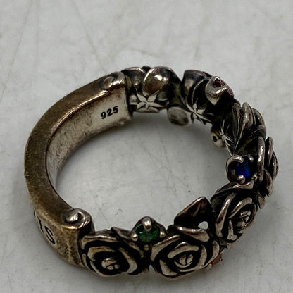 【中古品】【メンズ/レディース】 Justin Davis ジャスティンデイビス ROSARIUM RING 925 ロザリウムリング 指輪 アクセサリー 192-241007-as-07-izu サイズ：約11号 カラー：シルバー 万代Net店