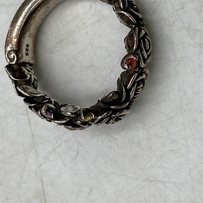 【中古品】【メンズ/レディース】 Justin Davis ジャスティンデイビス ROSARIUM RING 925 ロザリウムリング 指輪 アクセサリー 192-241007-as-07-izu サイズ：約11号 カラー：シルバー 万代Net店