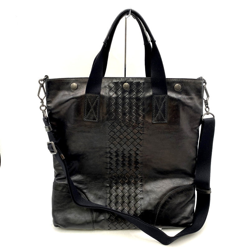 【中古品】【メンズ/レディース】 BOTTEGAVENETA ボッテガヴェネタ 2WAY BAG 273312 イントレチャート バッグ カバン 鞄 180-241007-as-08-izu カラー：ブラック系 万代Net店