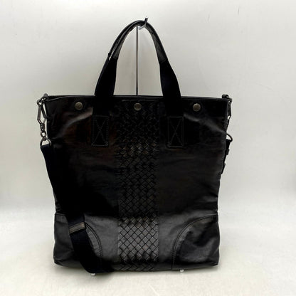 【中古品】【メンズ/レディース】 BOTTEGAVENETA ボッテガヴェネタ 2WAY BAG 273312 イントレチャート バッグ カバン 鞄 180-241007-as-08-izu カラー：ブラック系 万代Net店